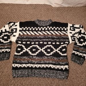 Vtg Helium Thick Knit Crewneck Sweater
